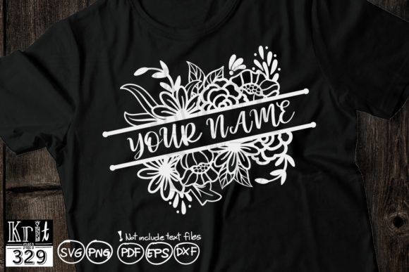 Download Split Flower Monogram Border Decor&nbsp; - Border decor Collection