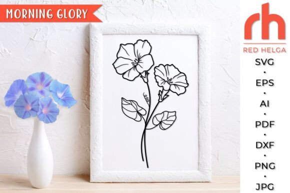 Download Morning Glory SVG, Virgo Flower Cut File - Flower cut file Collection