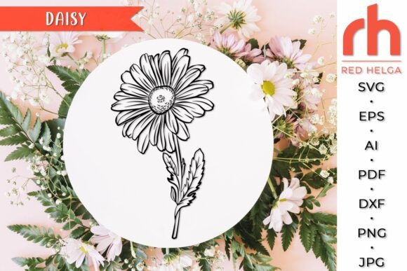 Download Daisy SVG, Aries Birth Flower Cut File - Flower cut file Collection