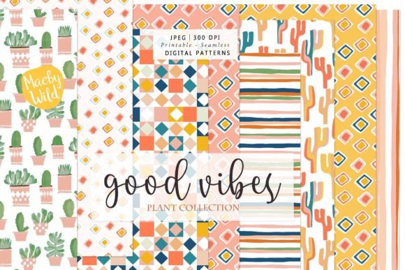 Download Cactus Bohemian Printable Patterns - Printable Collection