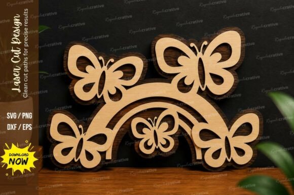Download Butterfly Border Decor Laser Cut Svg - Border decor Collection
