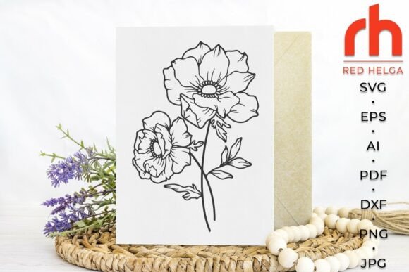 Download Anemone SVG, Pisces Flower Cut File - Flower cut file Collection