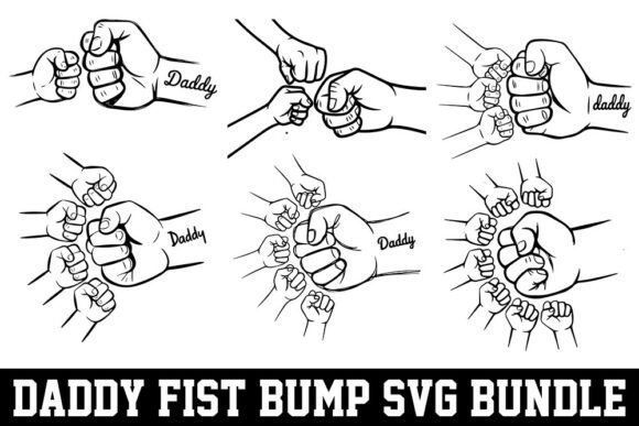 Download Daddy Fist Bump SVG Bundle. - Fist bump svg Collection