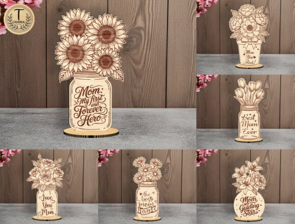 Download Mother's Day Flower Cut File SVG Bundle - Flower cut file Collection