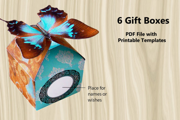 Download 6 Gift Boxes - PDF Printable Patterns - Printable Collection