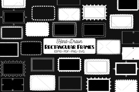 Download Rectangular Frame White | Border Decor - Border decor Collection