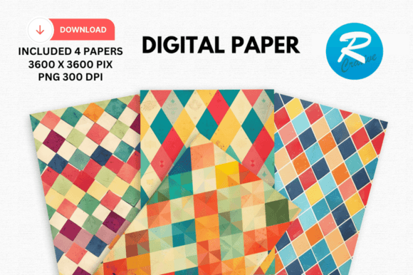 Download Argyle Digital Paper Printable Patterns - Printable Collection