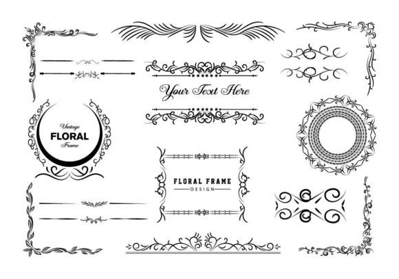 Download Decoration and Ornaments Elements Floral - Premium Resources