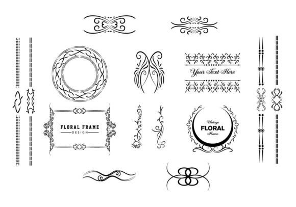Download Decoration and Ornaments Elements Floral - Premium Resources
