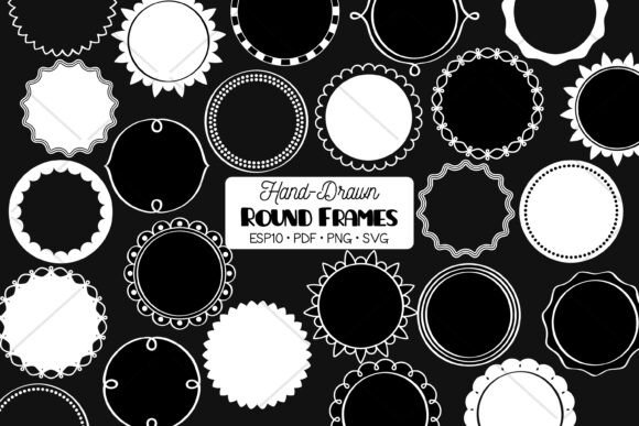 Download Round Frames White | Circle Border Decor - Border decor Collection